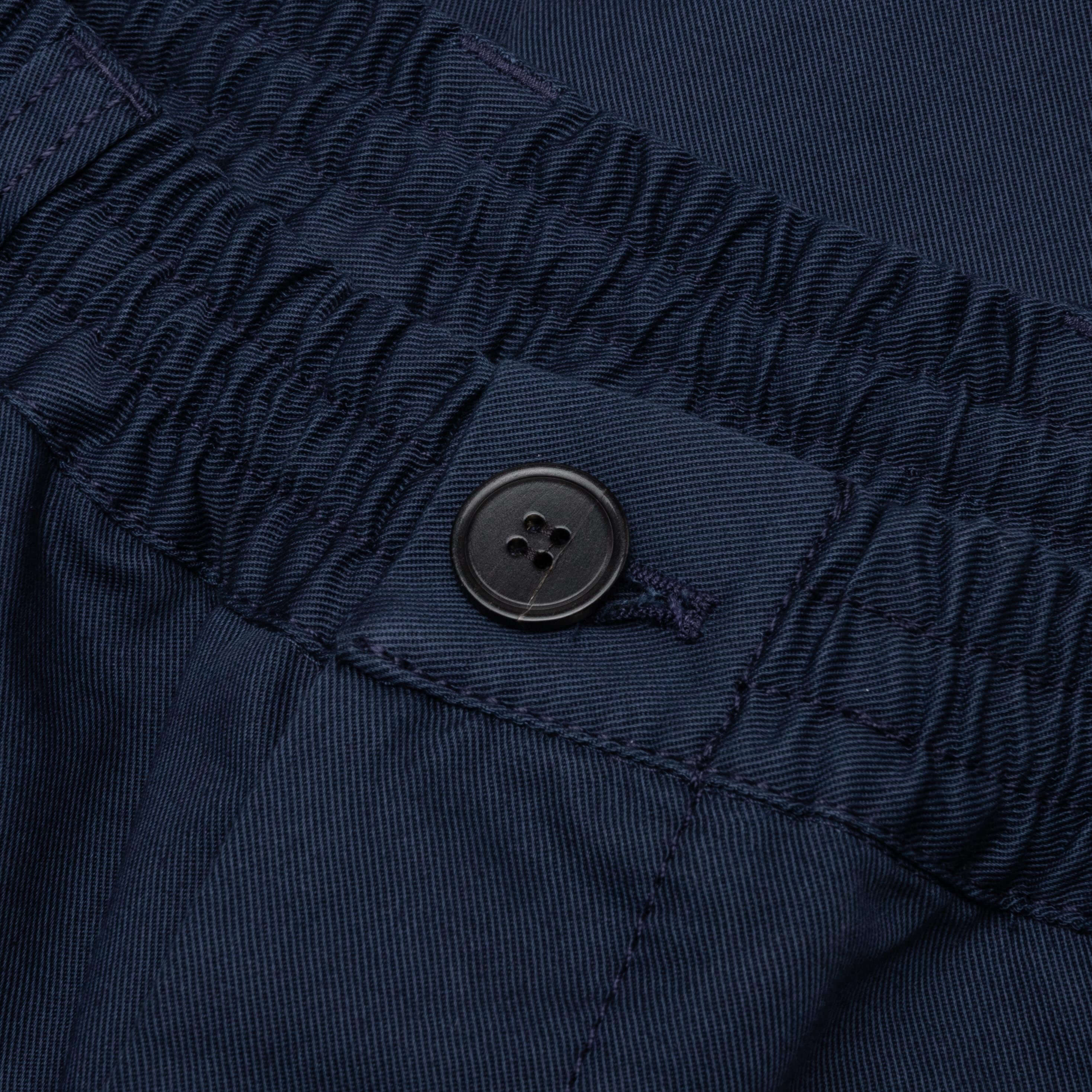 Cropped Drawstring Trousers - Ink - Image 3