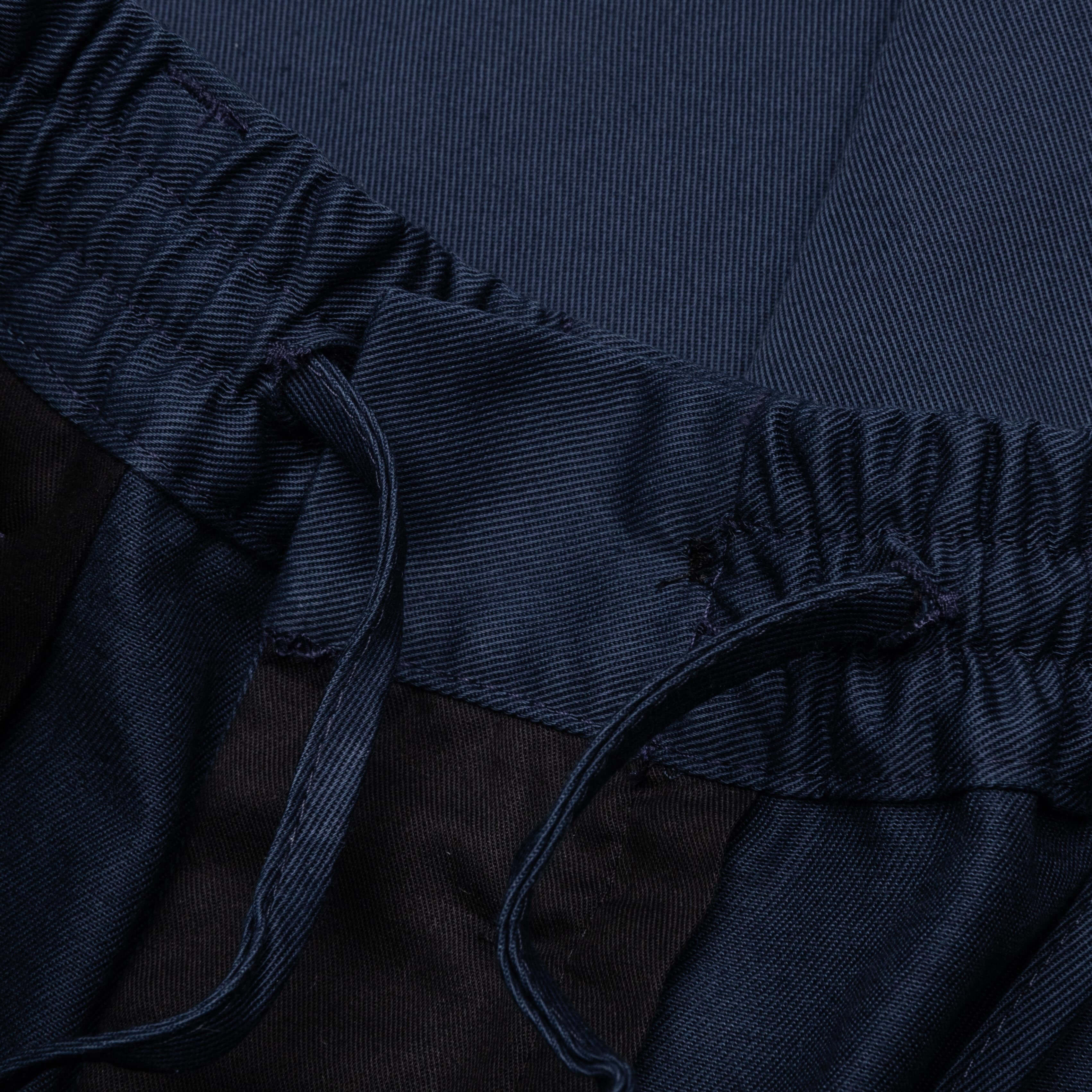 Cropped Drawstring Trousers - Ink - Image 4