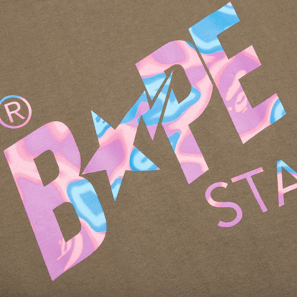 Liquid Camo Bape Sta Logo Tee - Brown - Image 3
