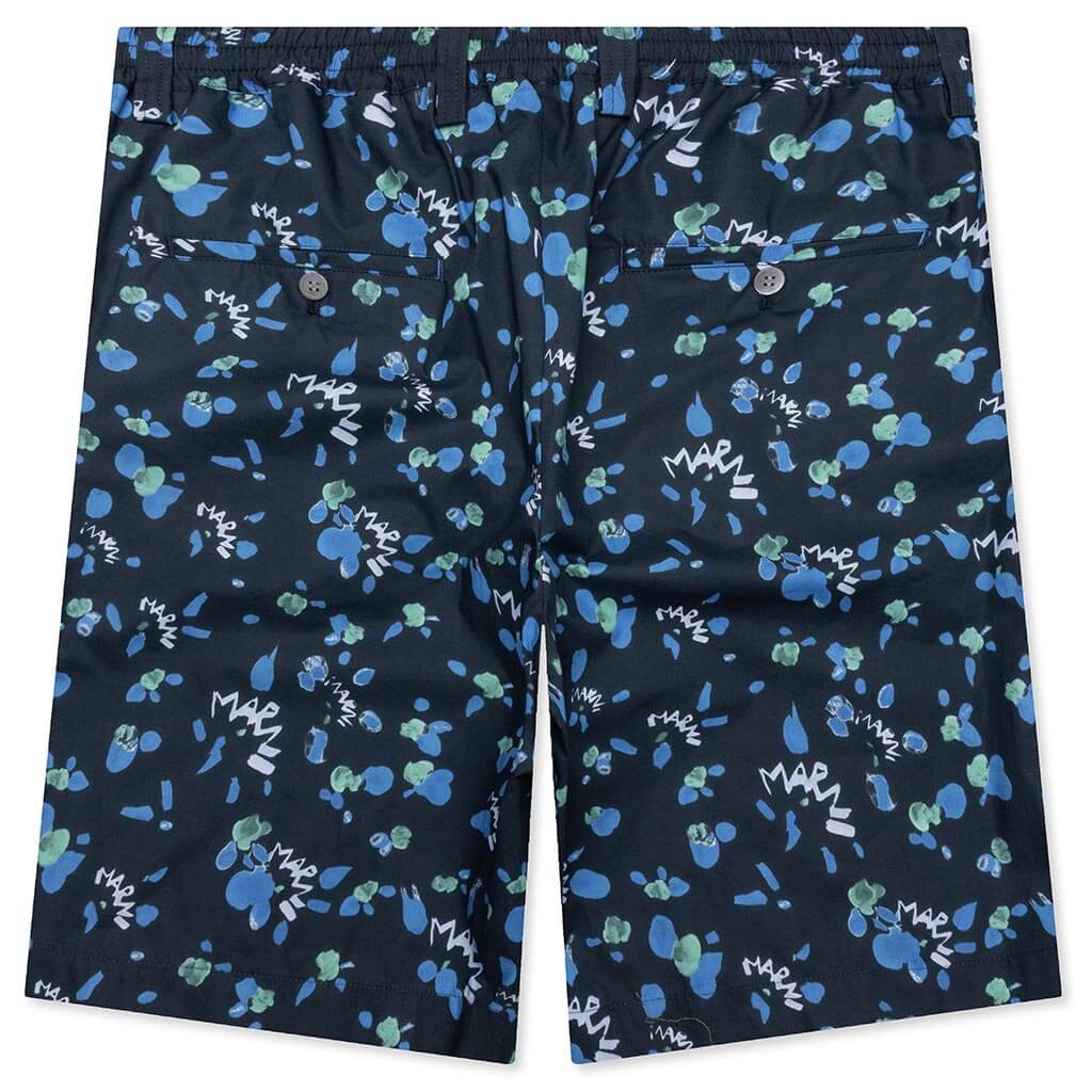 Blue Poplin Shorts - Ink - Image 2
