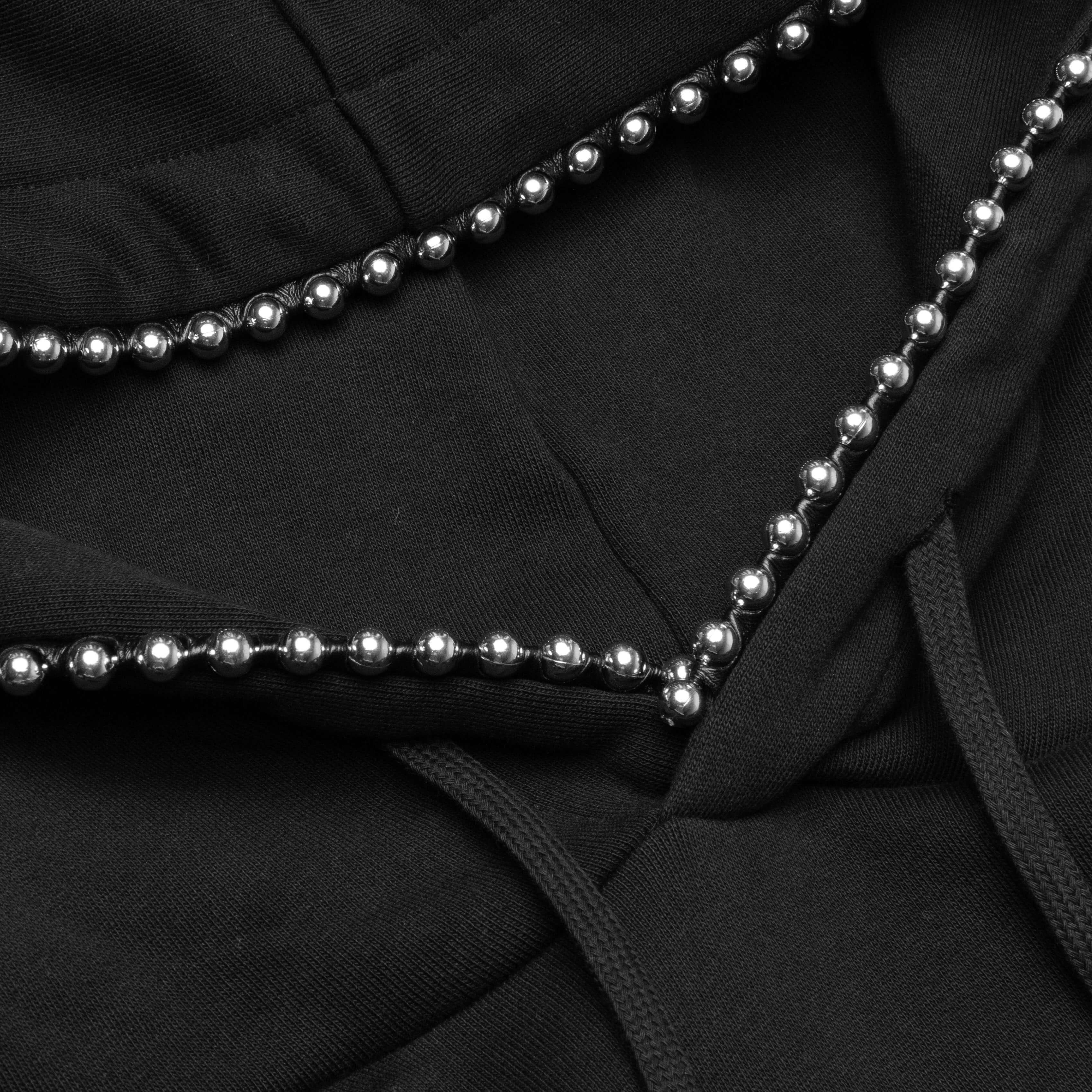 Ball Chain Hoodie - Black - Image 3
