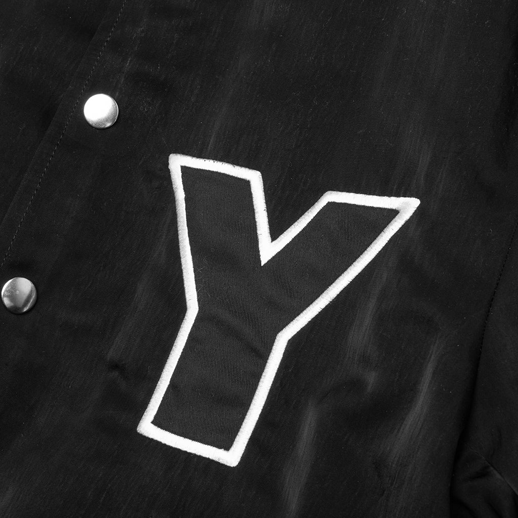 Nylon Logo Varsity Jacket - Black - Image 3