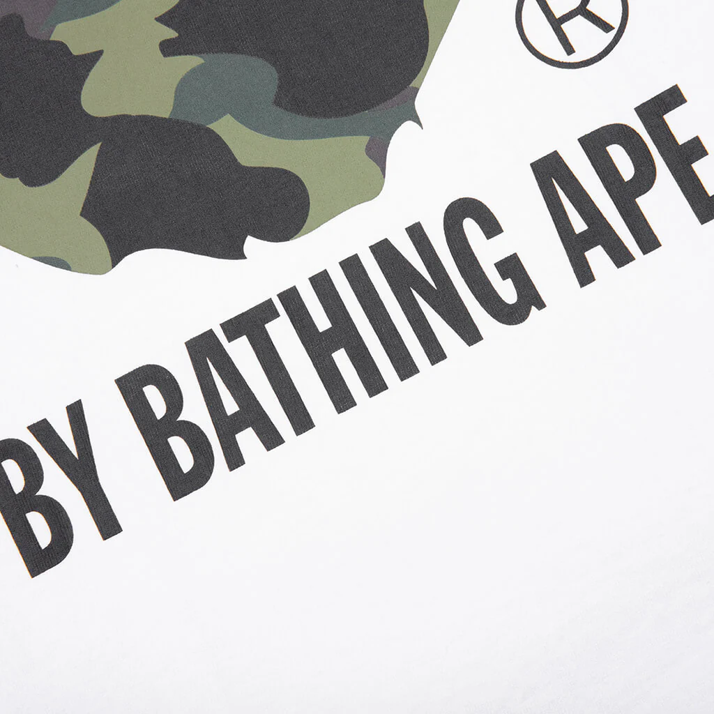1st Camo by Bathing Ape Tee - White/Green - Image 4