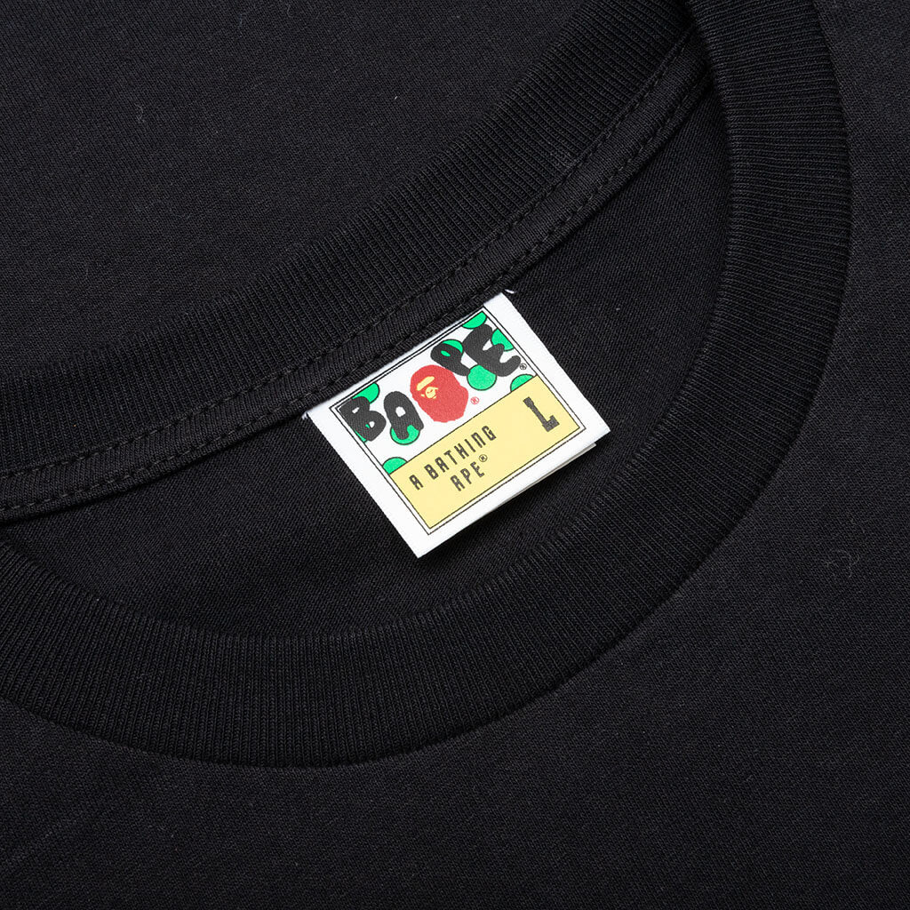 1st Camo Side Shark Tee - Black/Green - Image 3