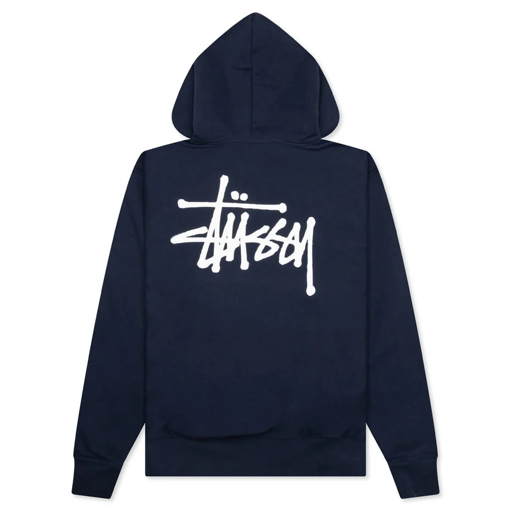 Basic Stussy Hoodie - Navy - Image 2