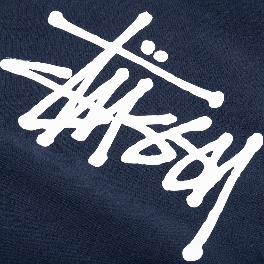 Basic Stussy Hoodie - Navy - Image 3
