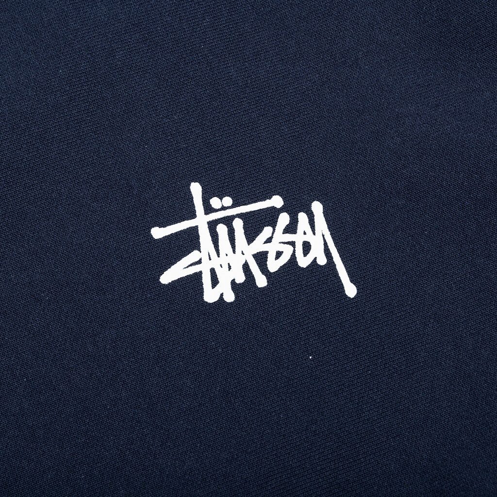 Basic Stussy Hoodie - Navy - Image 4