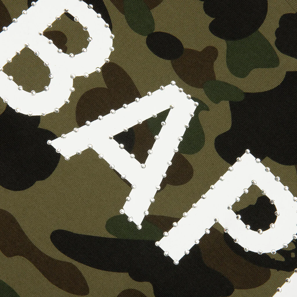 1st Camo BAPE Rhinestone Tee - Green - Image 3