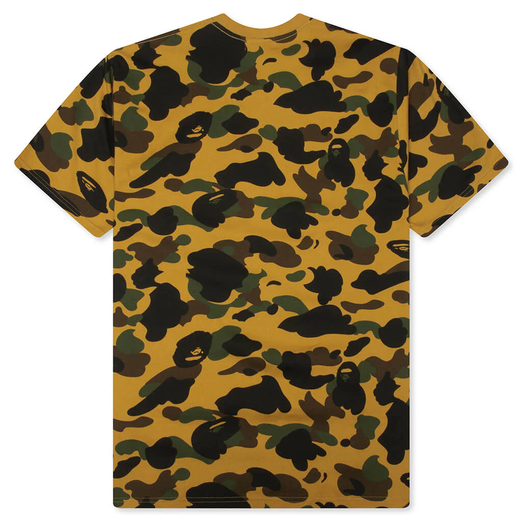 1st Camo BAPE Rhinestone Tee - Yellow - Image 2