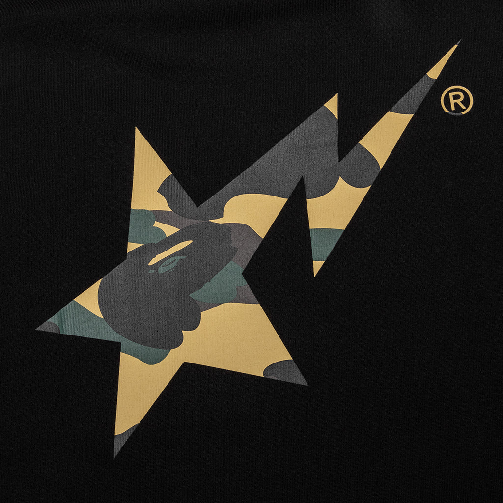 1st Camo Bape STA Tee - Black/Yellow - Image 4