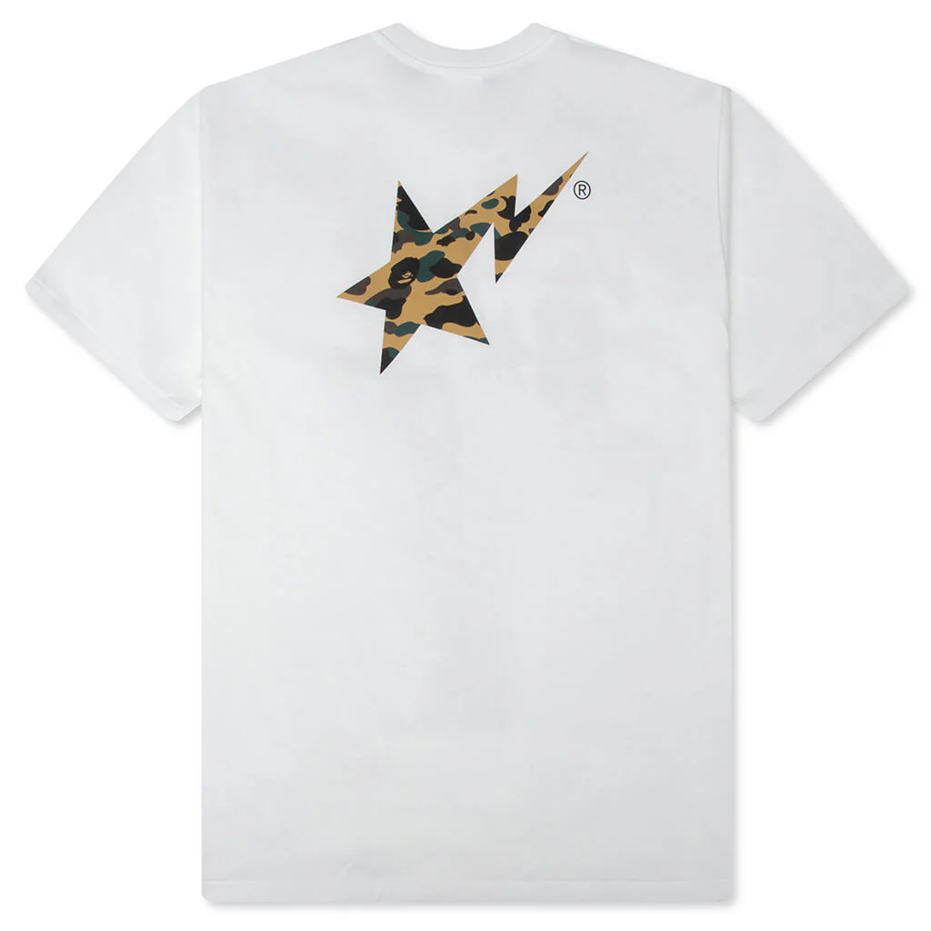 1st Camo Bape STA Tee - White - Image 2