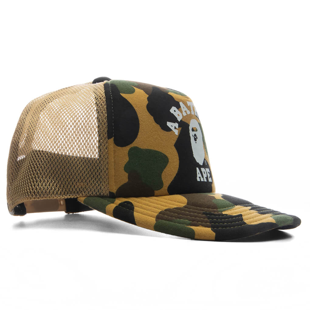 1st Camo College Mesh Cap - Yellow - Image 3