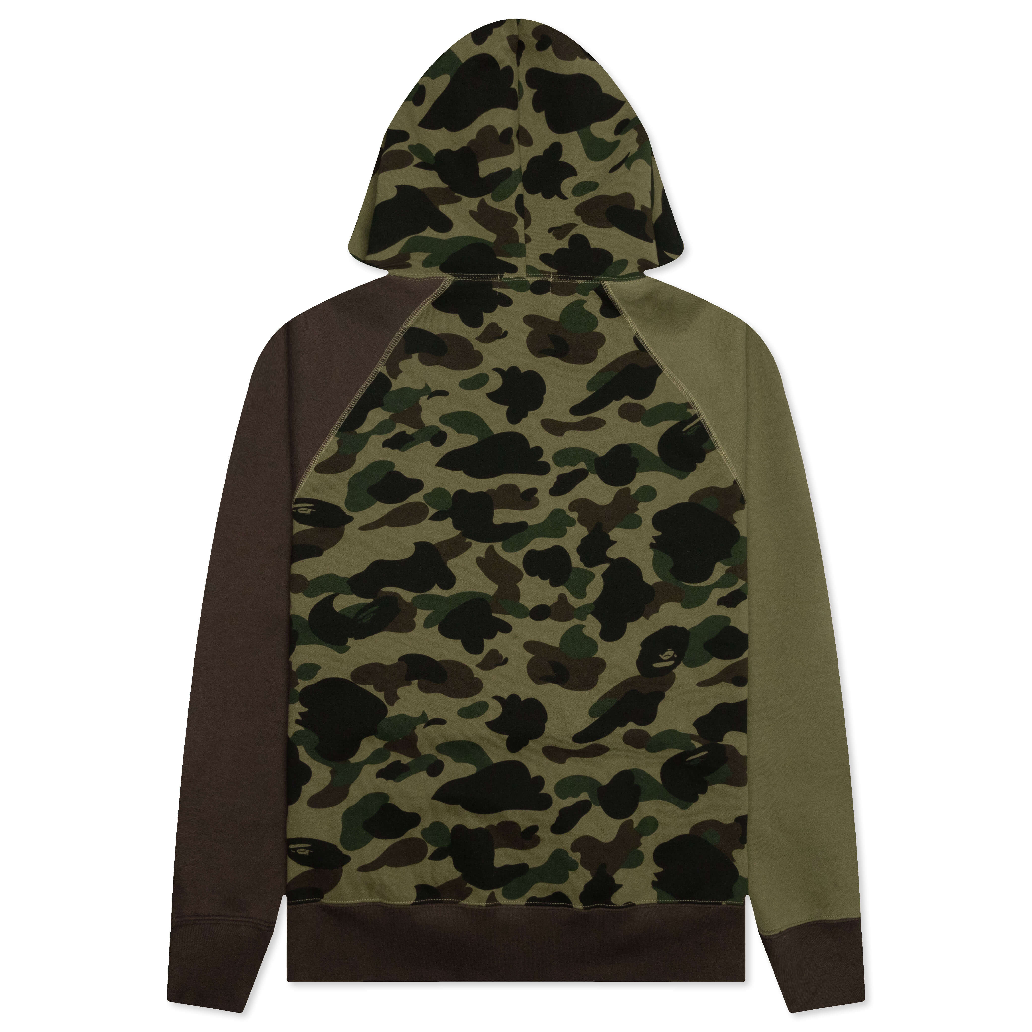 1st Camo Crazy College Full Zip Hoodie - Green - Image 2