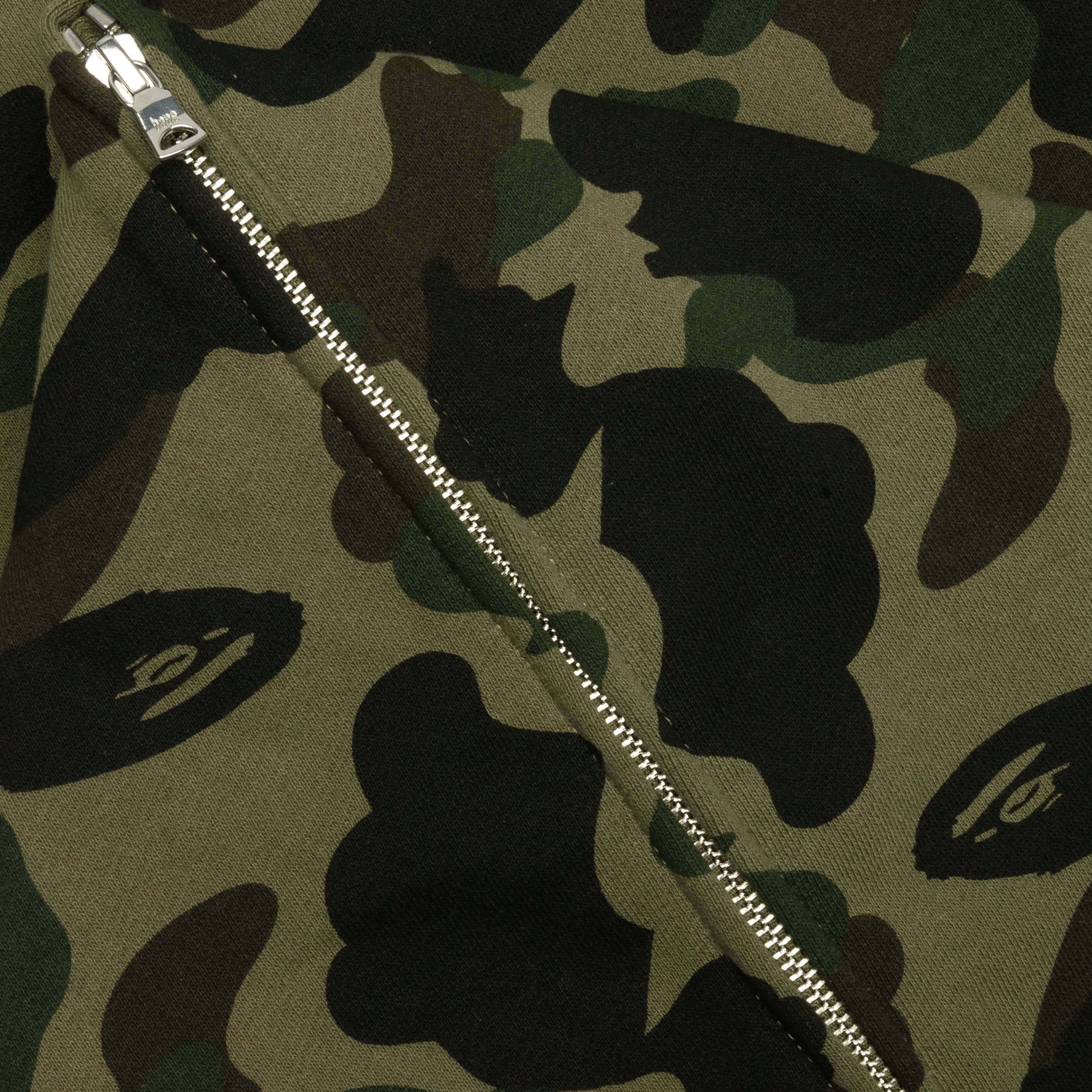 1st Camo Crazy College Full Zip Hoodie - Green - Image 3