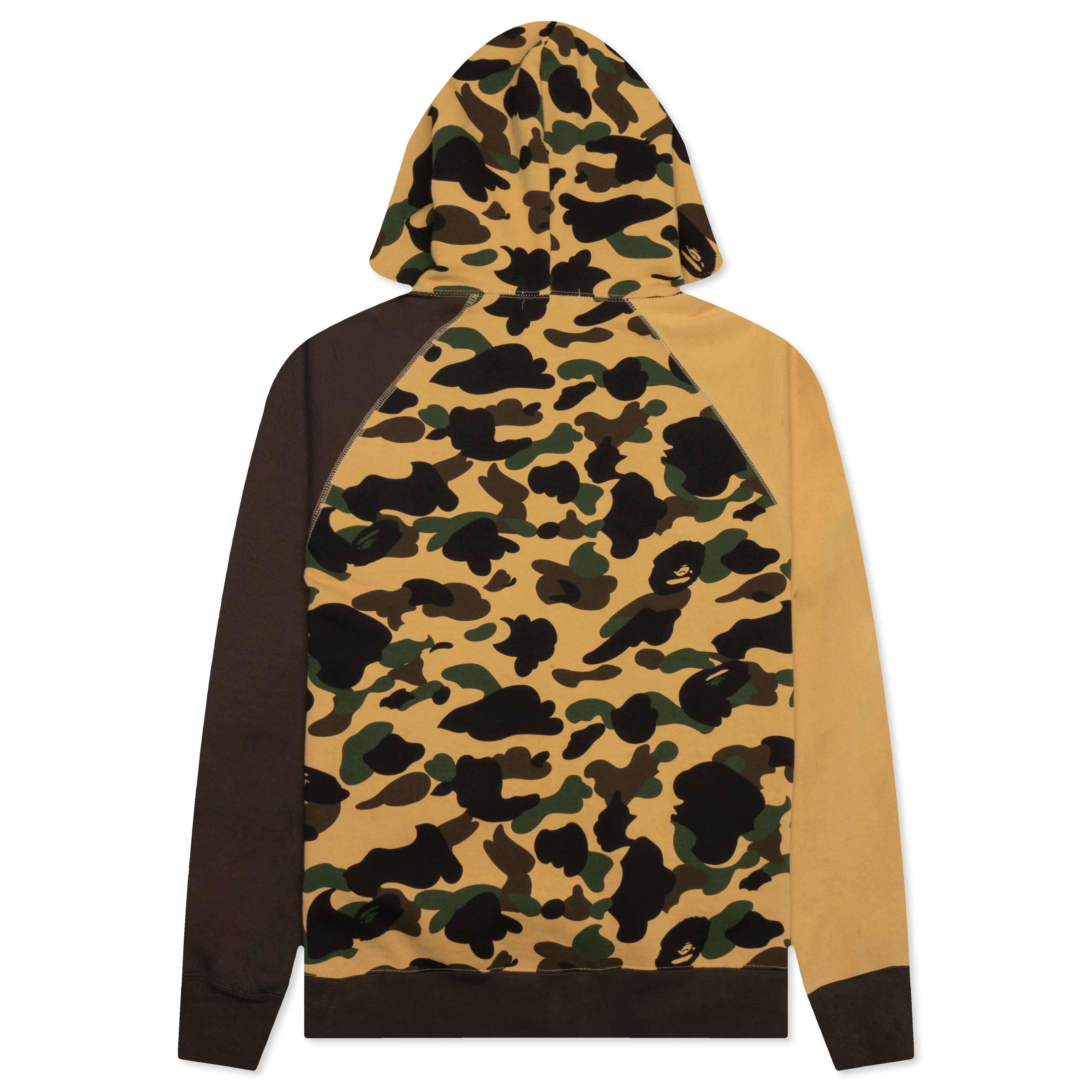 1st Camo Crazy College Full Zip Hoodie - Yellow - Image 2
