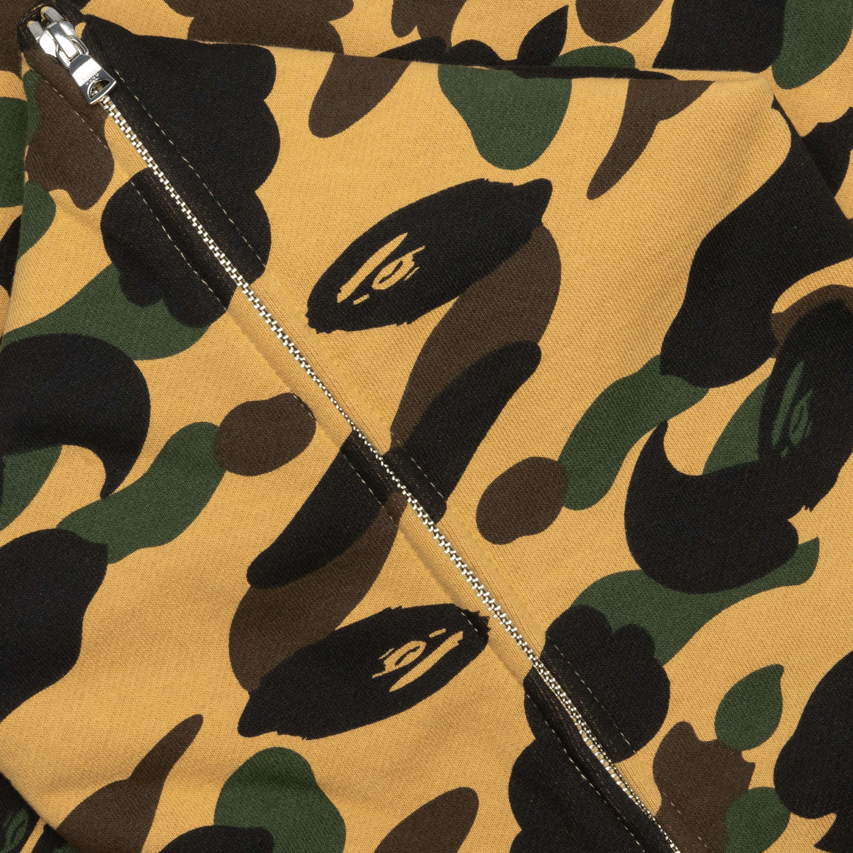 1st Camo Crazy College Full Zip Hoodie - Yellow - Image 3