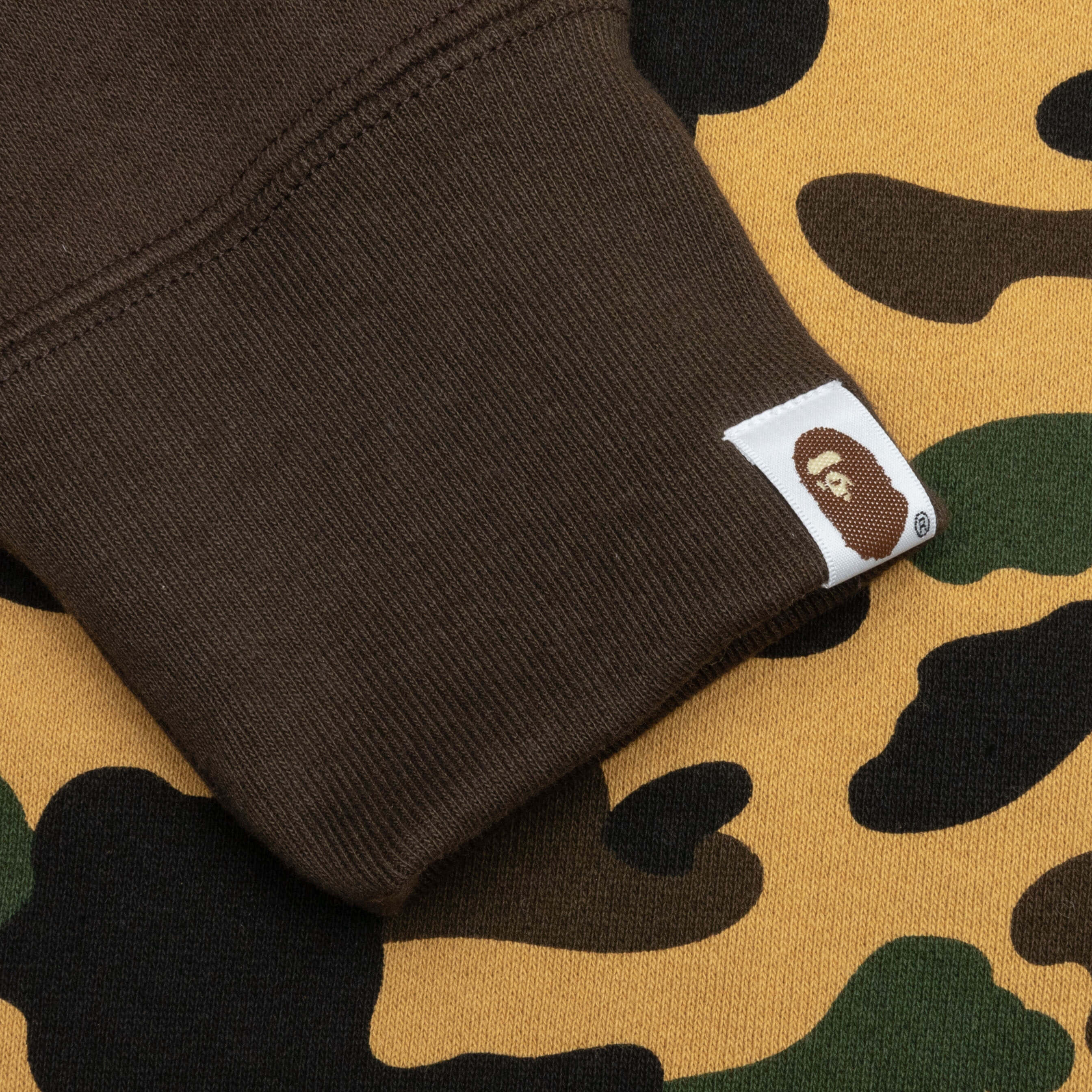 1st Camo Crazy College Full Zip Hoodie - Yellow - Image 5