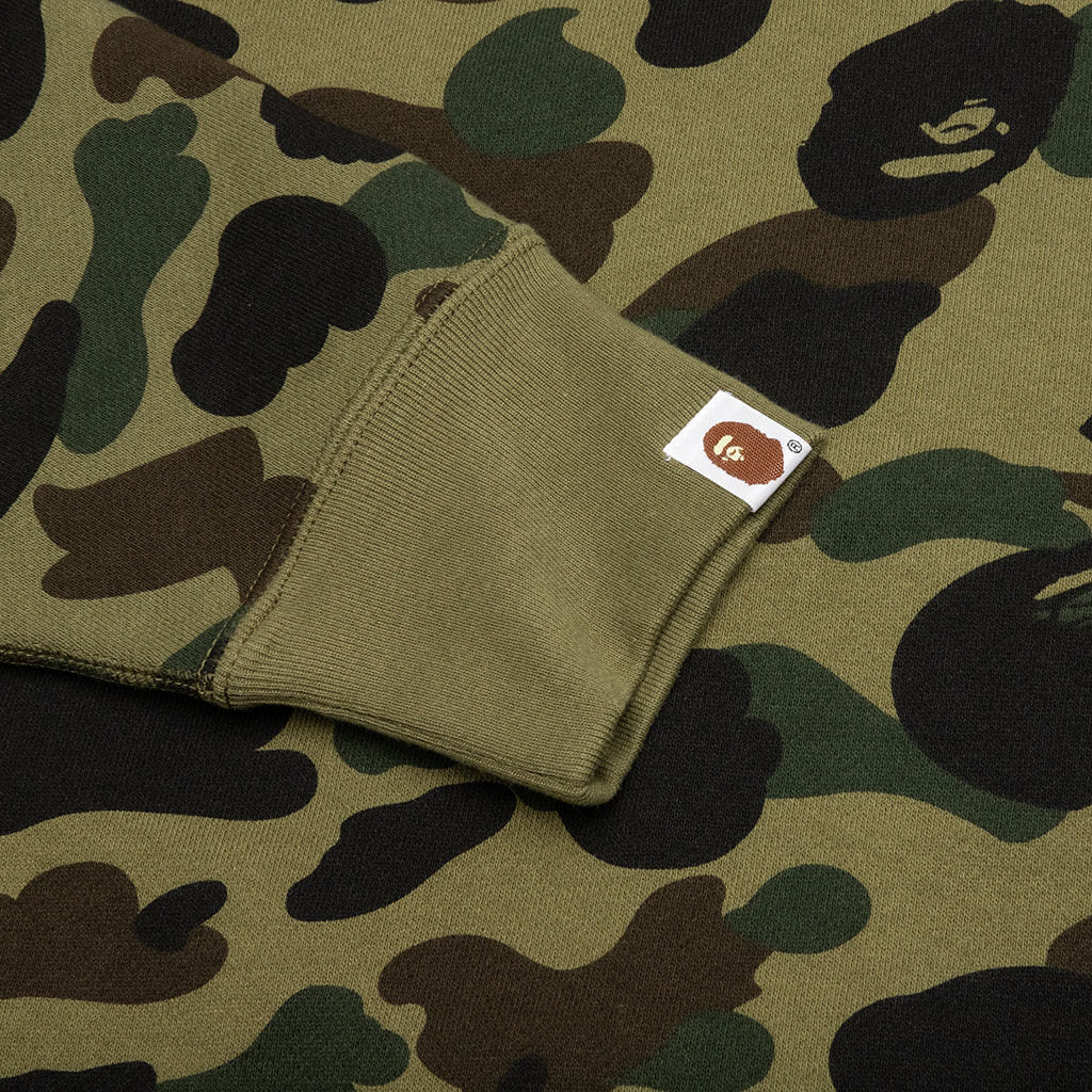 1st Camo Full Zip Hoodie - Green - Image 3