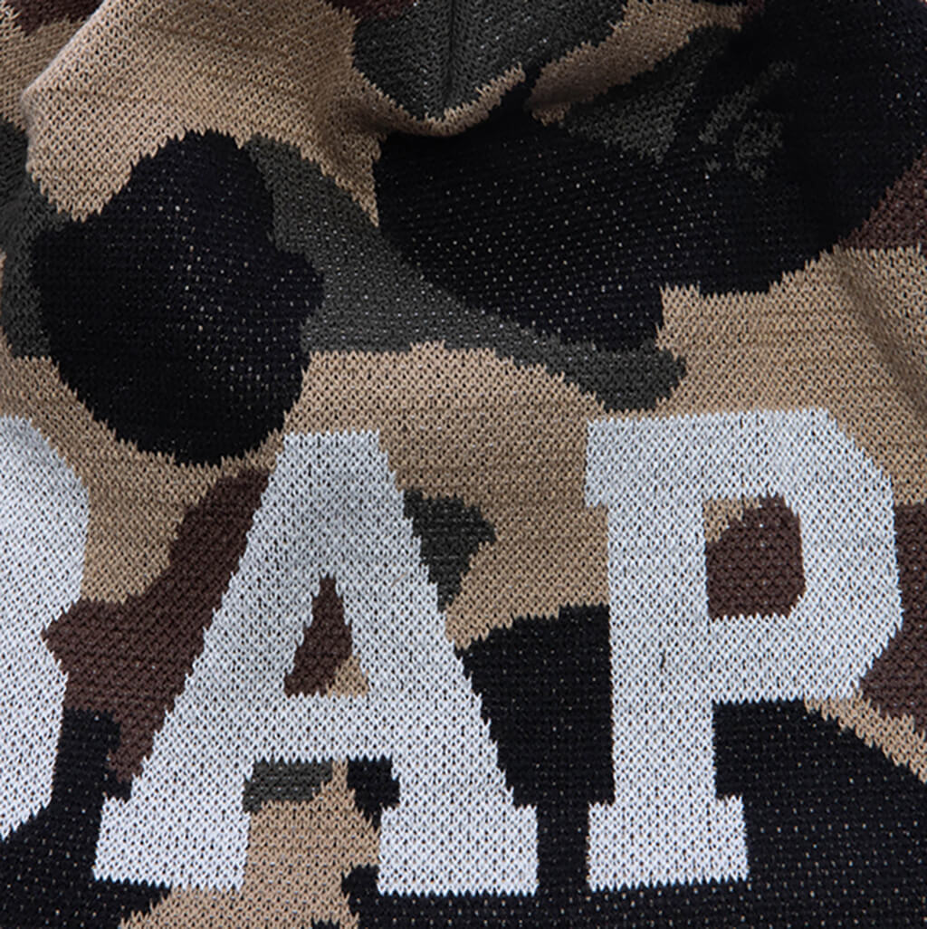 1st Camo Knit Beanie - Yellow - Image 2