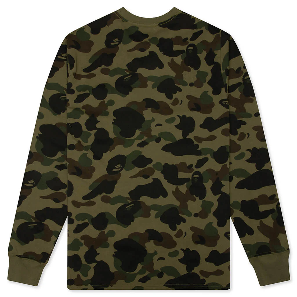 1st Camo One Point L/S Tee - Green - Image 2