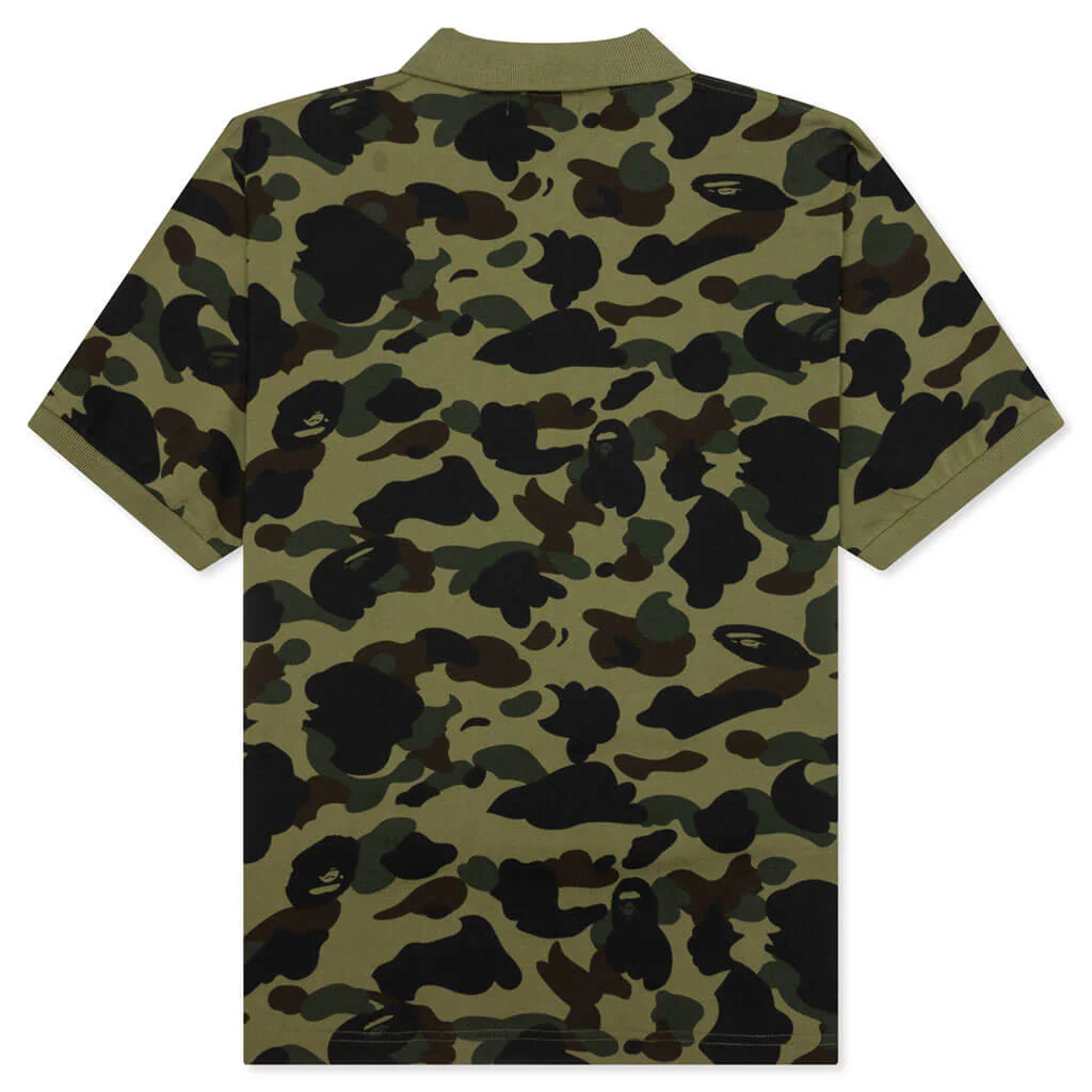 1st Camo One Point Relaxed Fit Polo - Green - Image 2