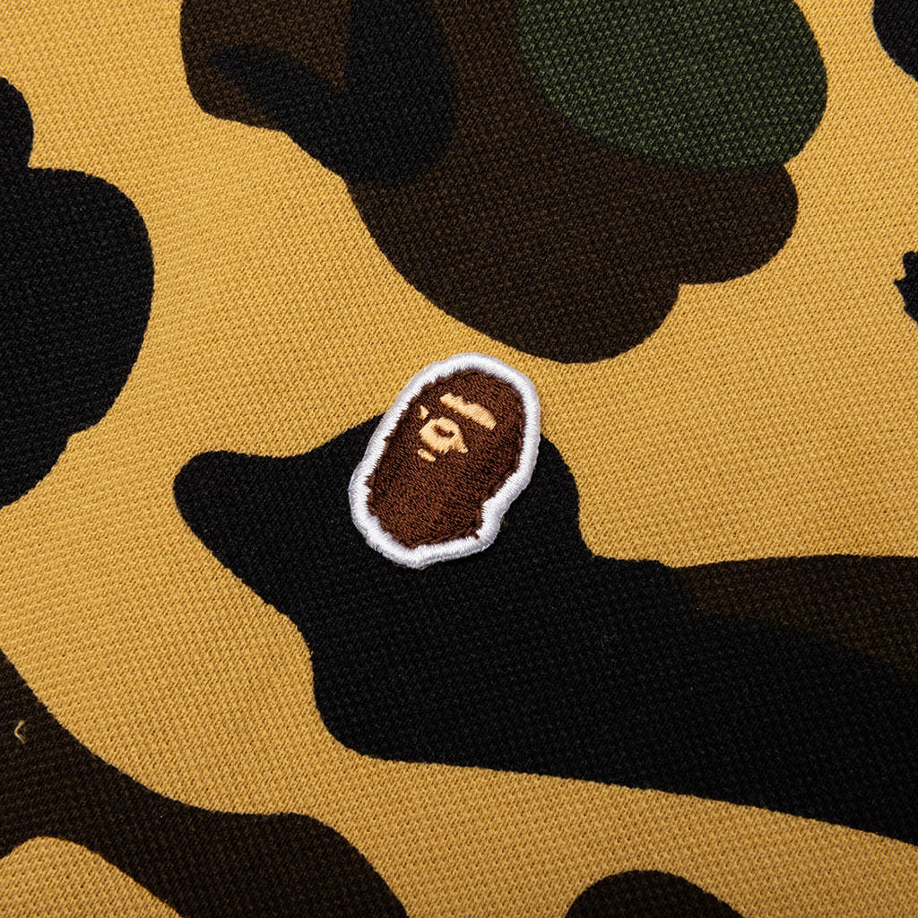1st Camo One Point Relaxed Fit Polo - Yellow - Image 4
