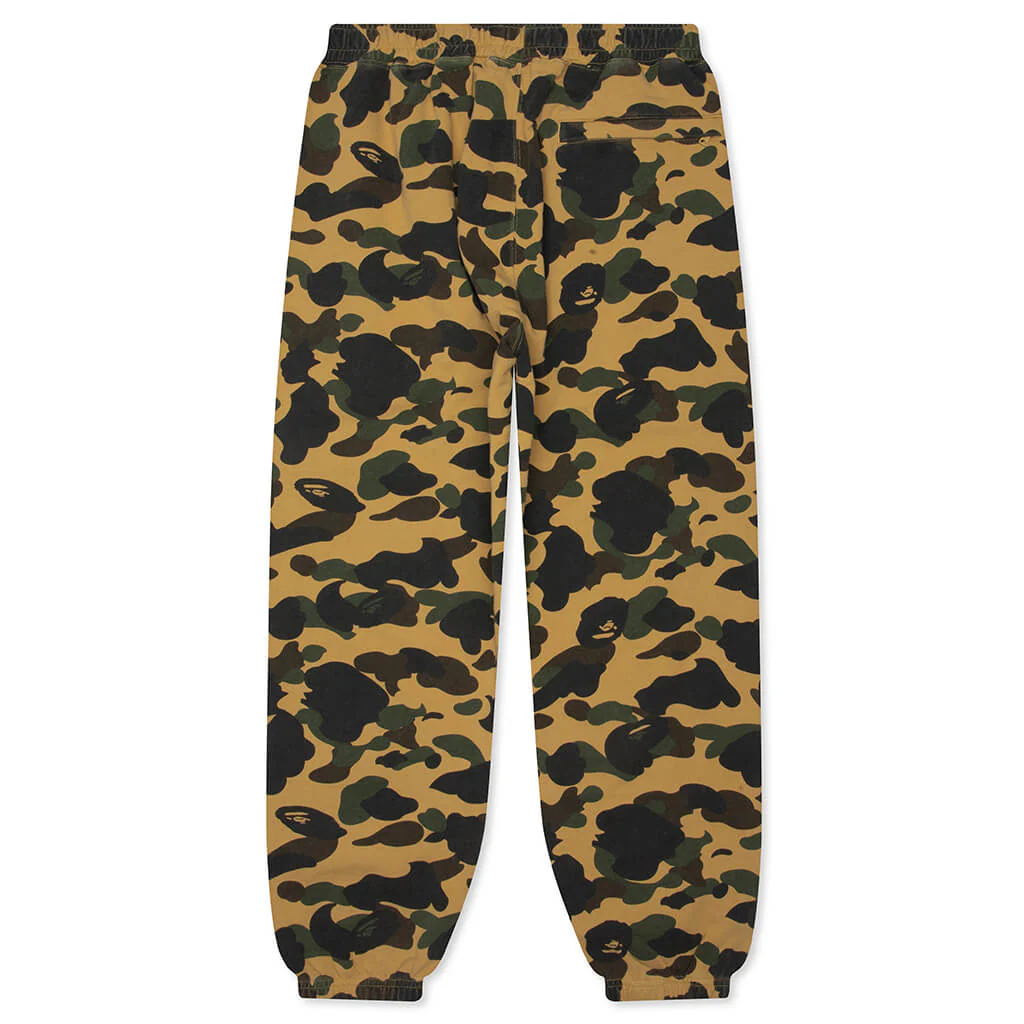 1st Camo One Point Relaxed Fit Sweat Pants - Yellow - Image 2