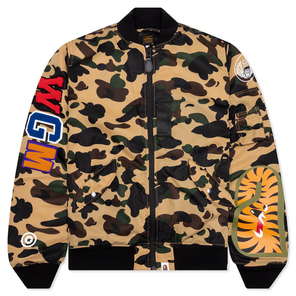 1St Camo Shark MA-1 - Yellow