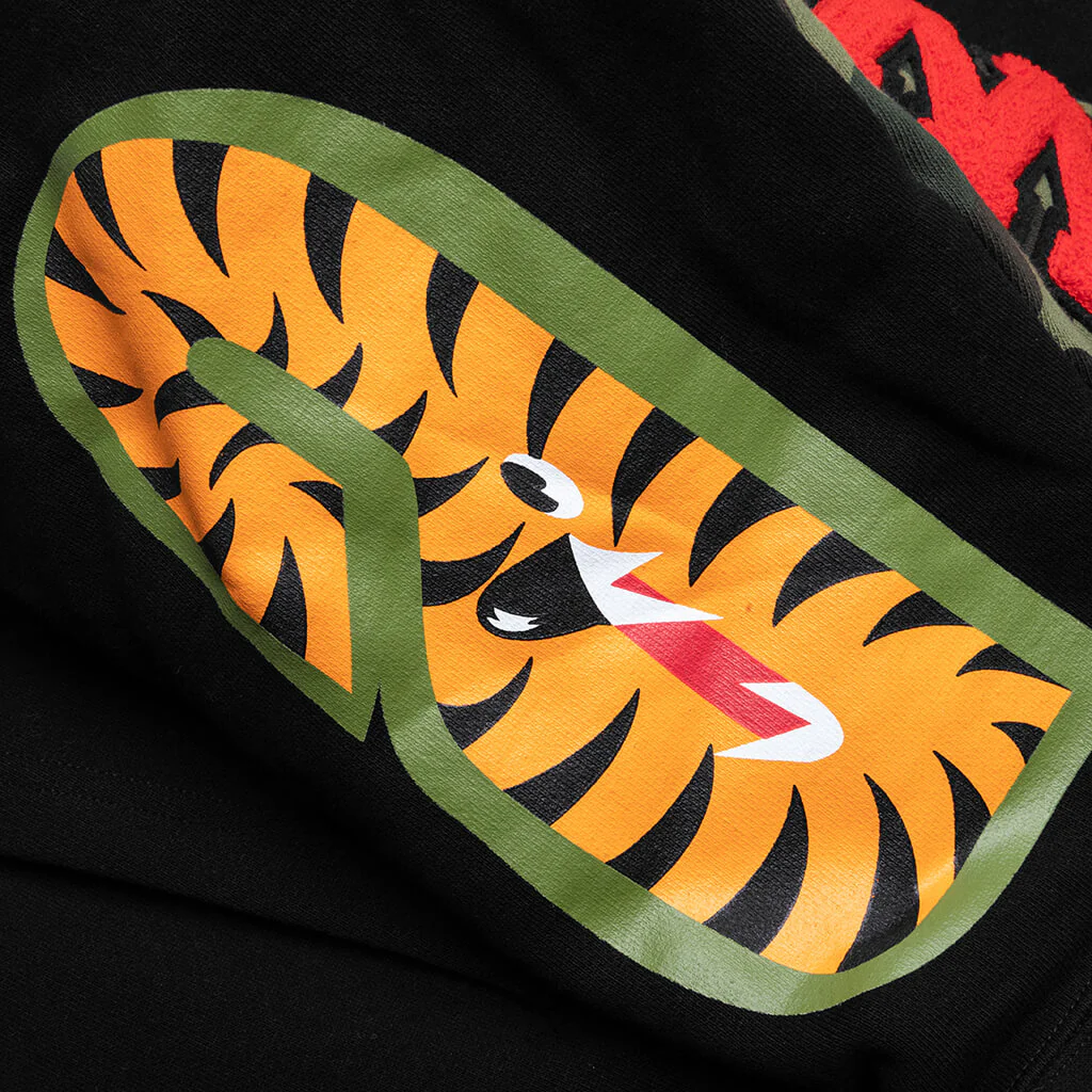 1st Camo Swarovski Shark Full Zip Hoodie - Black - Image 4