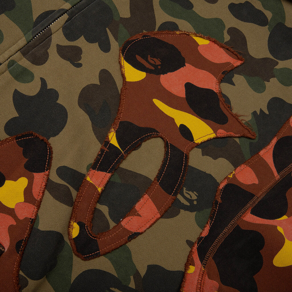 1st Camo Upcycled Relaxed Fit Full Zip Hoodie - Multi - Image 3