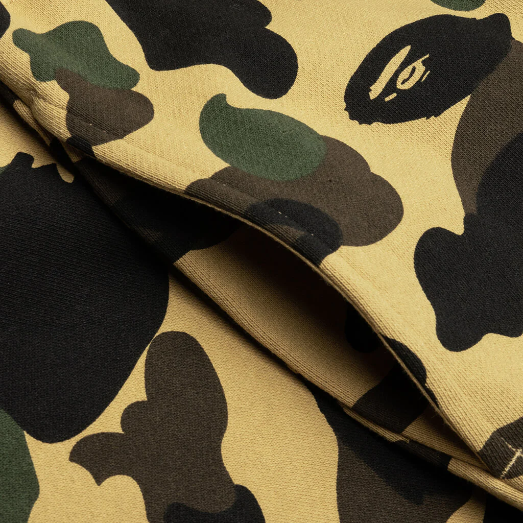 1st Camo Wide Fit Sweat Pants - Yellow - Image 4