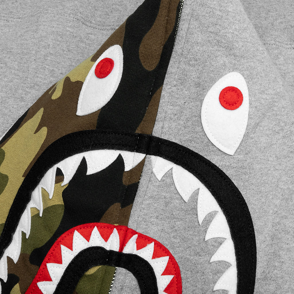 1st Shark Full Zip Hoodie - Gray - Image 3