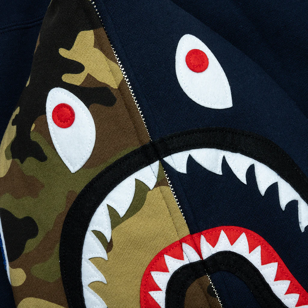 1st Shark Full Zip Hoodie - Navy - Image 3