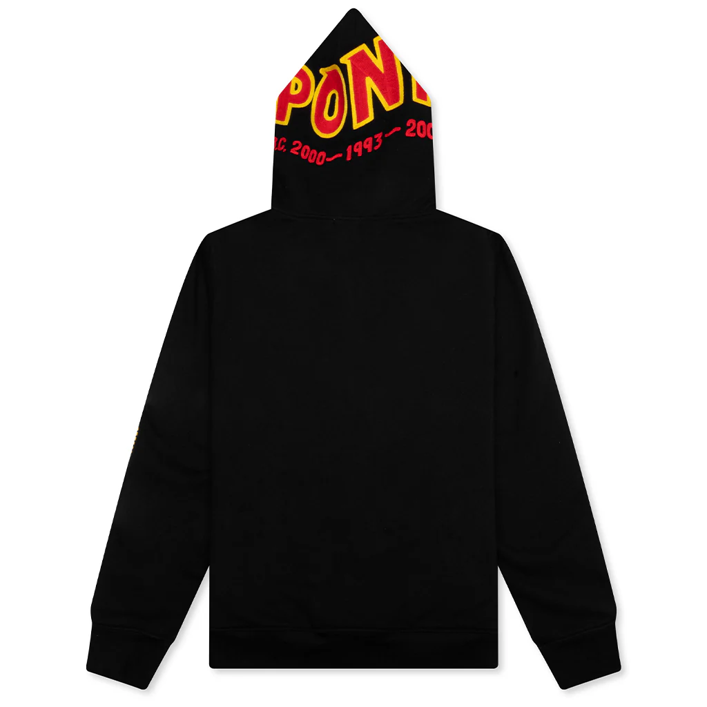 2nd Shark Full Zip Hoodie - Black - Image 2