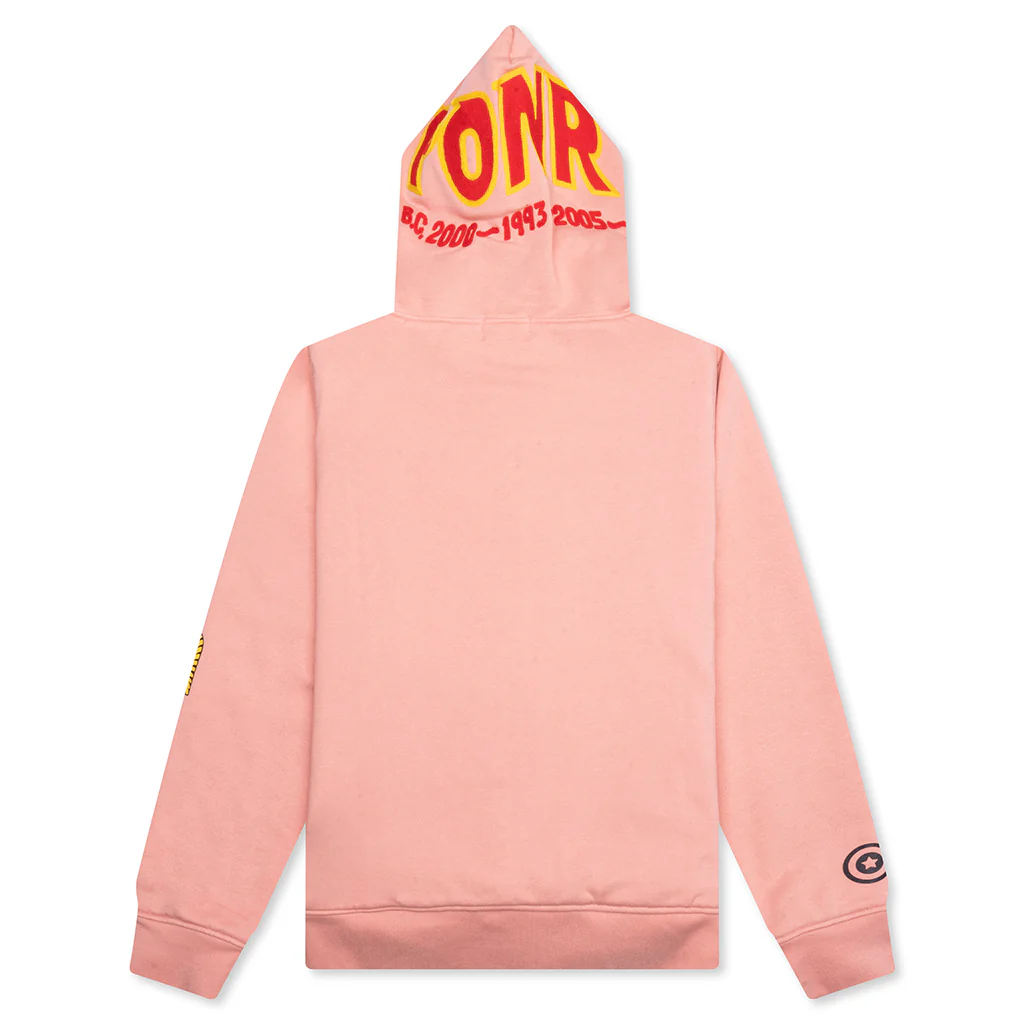 2nd Shark Full Zip Hoodie - Pink - Image 2