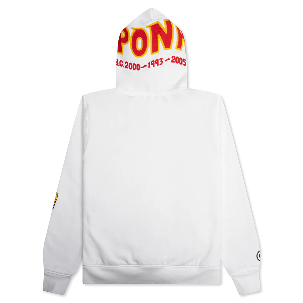 2nd Shark Full Zip Hoodie - White - Image 2