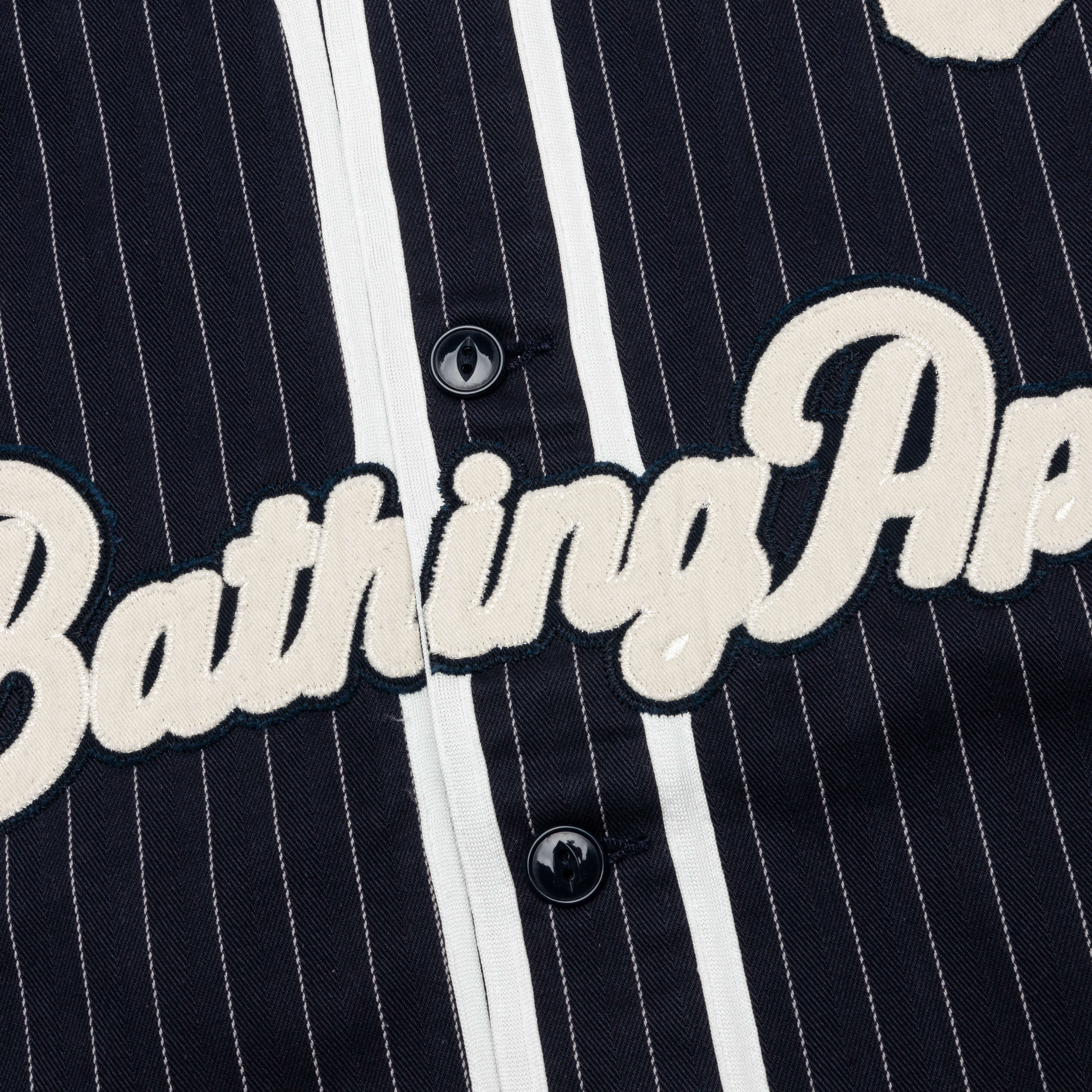 A Bathing Ape Baseball Shirt - Navy - Image 5