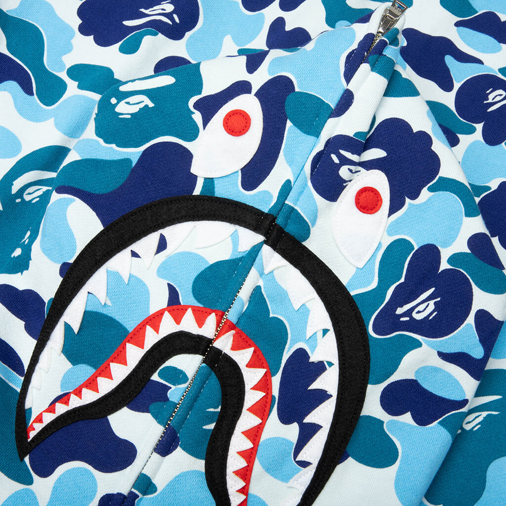 ABC Camo 2nd Shark Full Zip Hoodie - Blue - Image 6