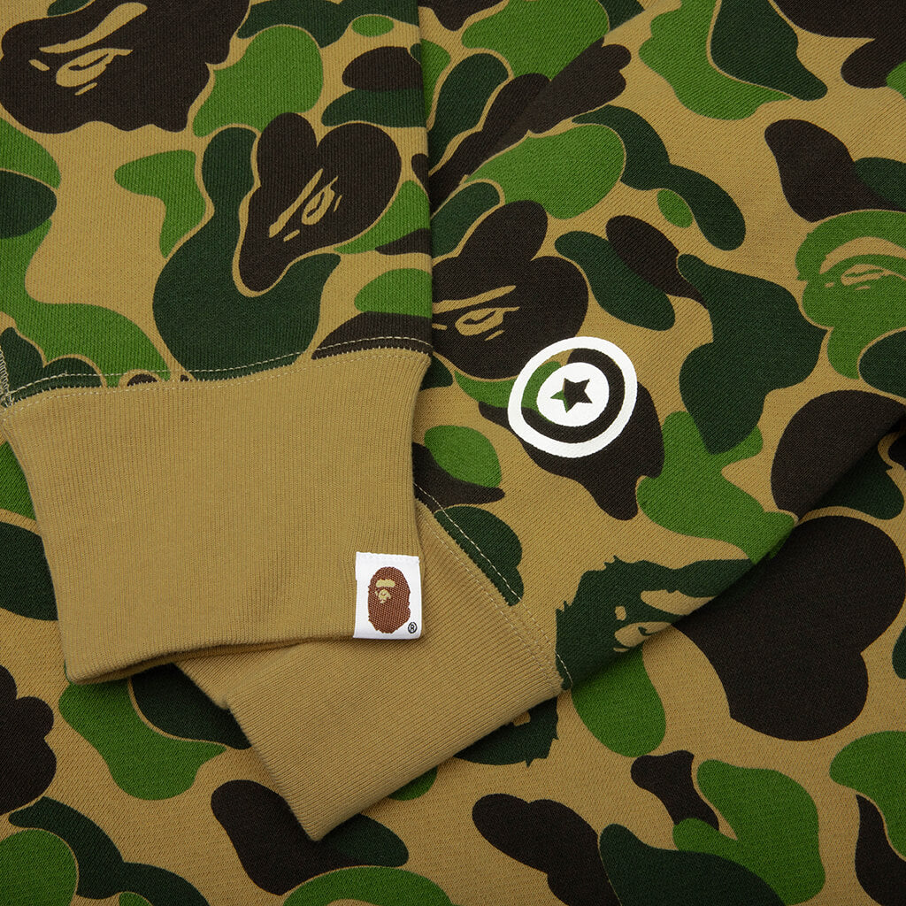 ABC Camo 2nd Shark Full Zip Hoodie - Green - Image 4