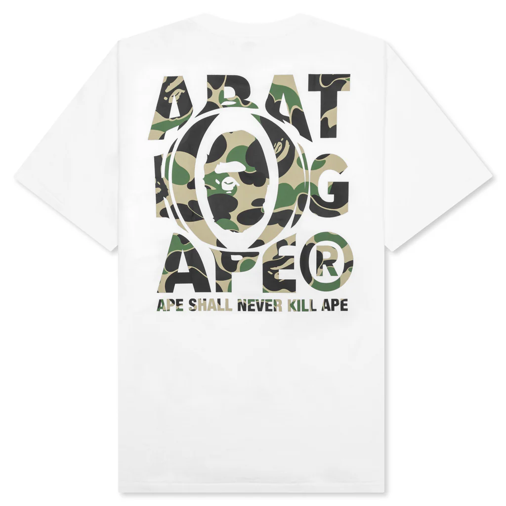 Abc Camo Ape Head Relaxed Fit Tee - White - Image 2