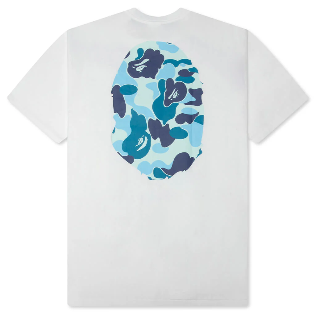 ABC Camo Big Ape Head Tee - White/Blue - Image 2