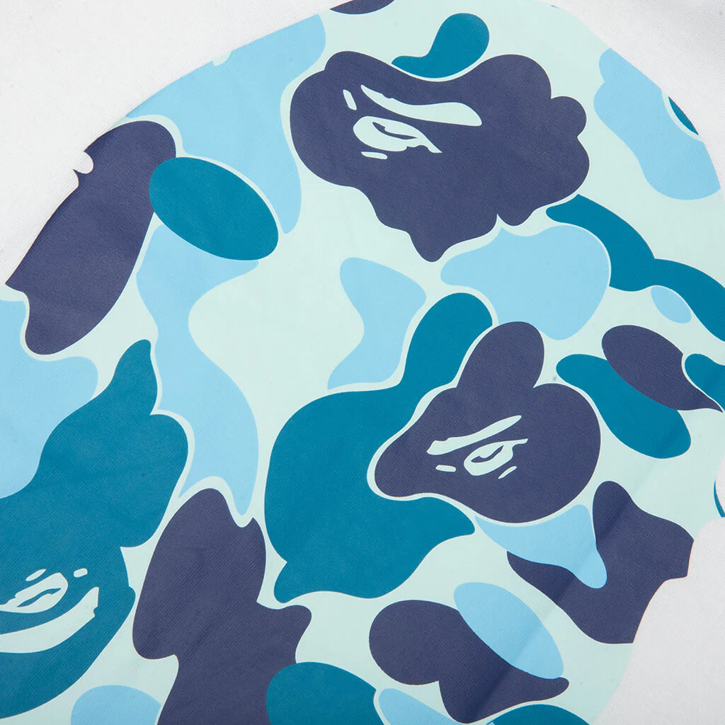 ABC Camo Big Ape Head Tee - White/Blue - Image 4