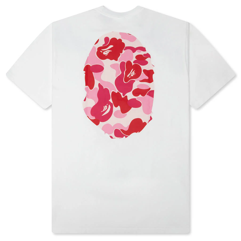 ABC Camo Big Ape Head Tee - White/Pink - Image 2