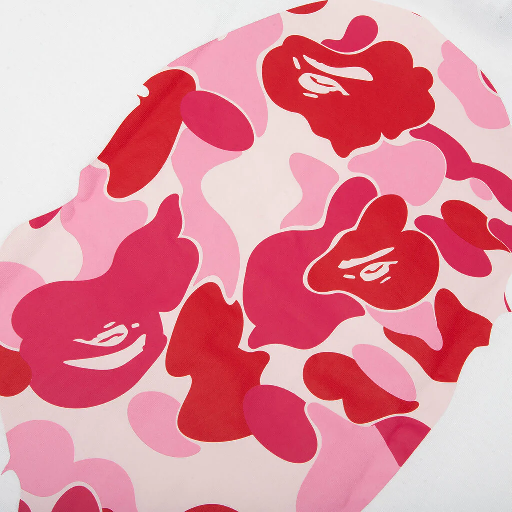 ABC Camo Big Ape Head Tee - White/Pink - Image 4