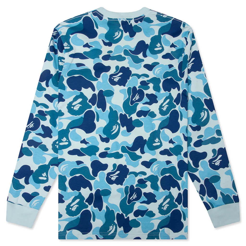 ABC Camo College L/S Tee - Blue - Image 2