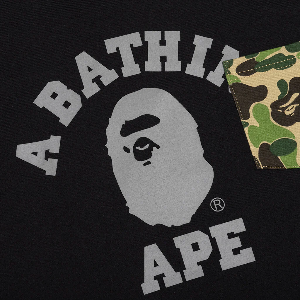 ABC Camo College Pocket Relaxed Tee - Black - Image 4