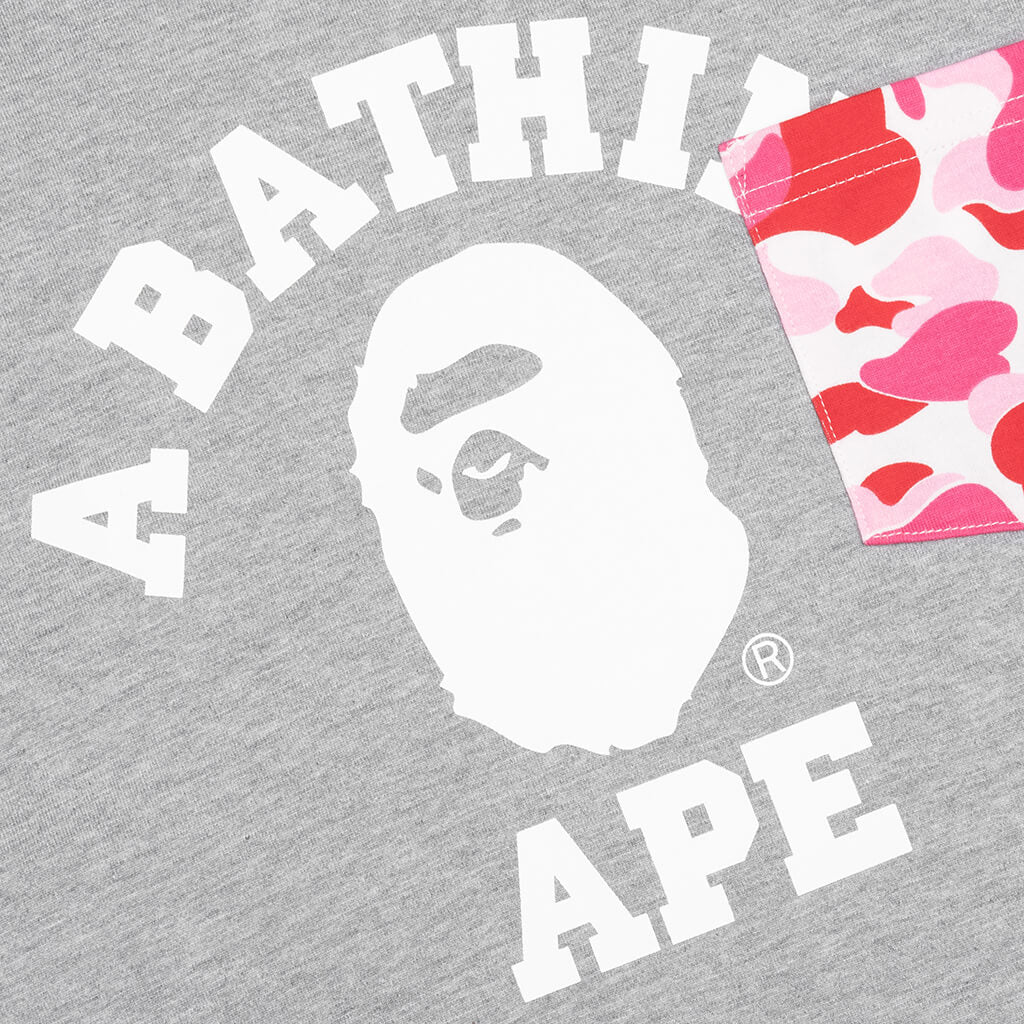 ABC Camo College Pocket Relaxed Tee - Grey - Image 4