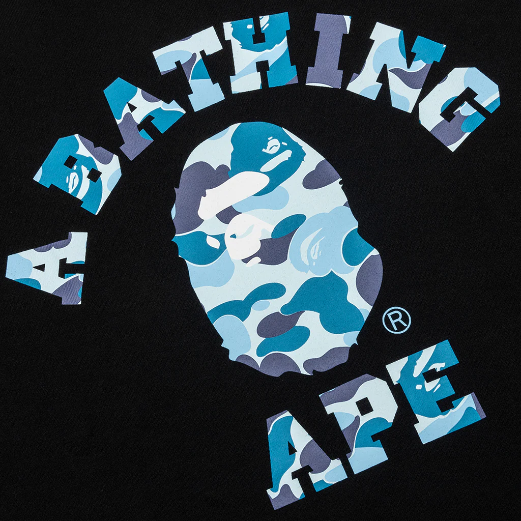Abc Camo College Tee - Black/Blue - Image 3