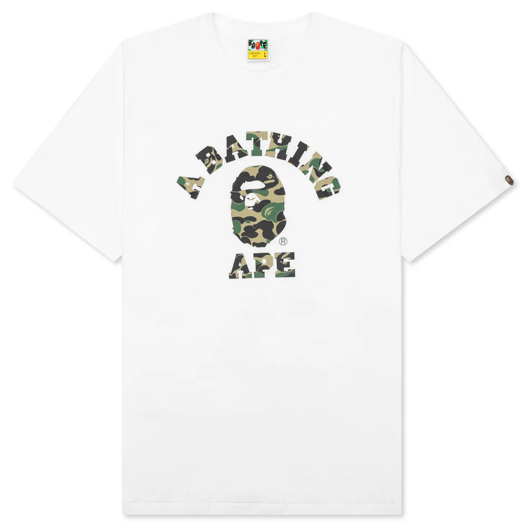 Abc Camo College Tee - White/Green
