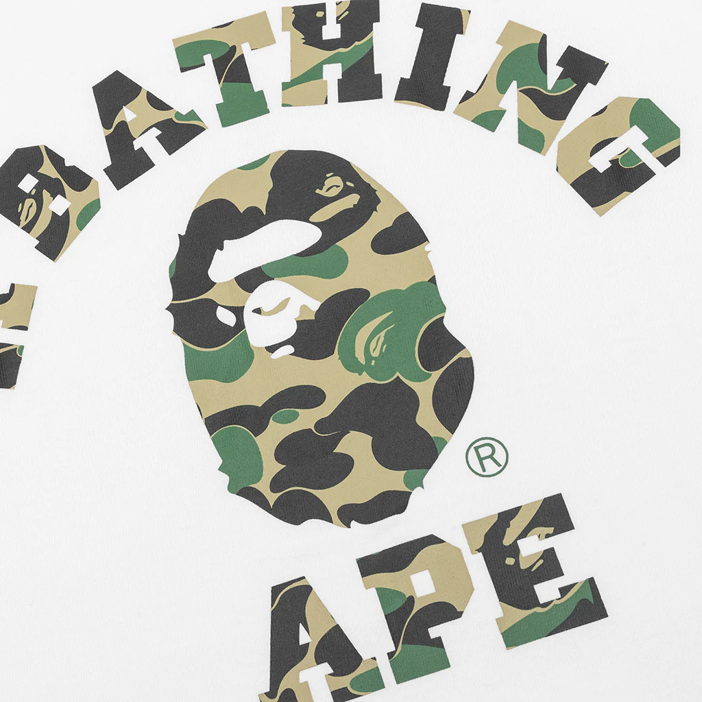 Abc Camo College Tee - White/Green - Image 3